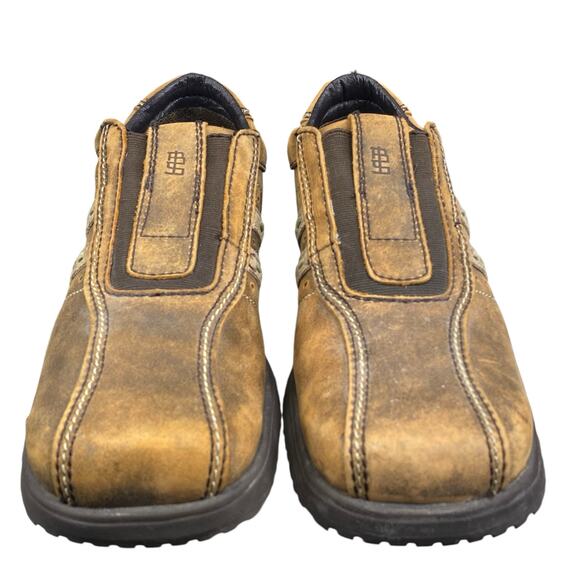 Vintage Y2K Bed Stu Mens Brown Distressed Leather Slip On Sneaker Size US 11 - Picture 7 of 11